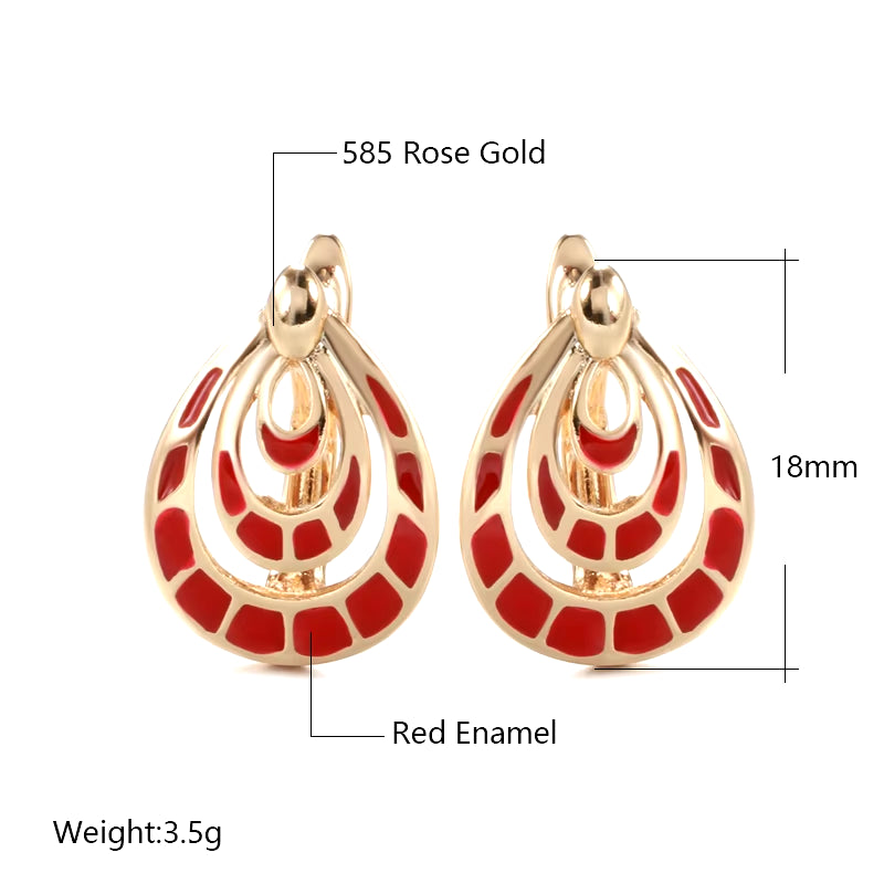 Geometric Drop Circle Earrings for Women 