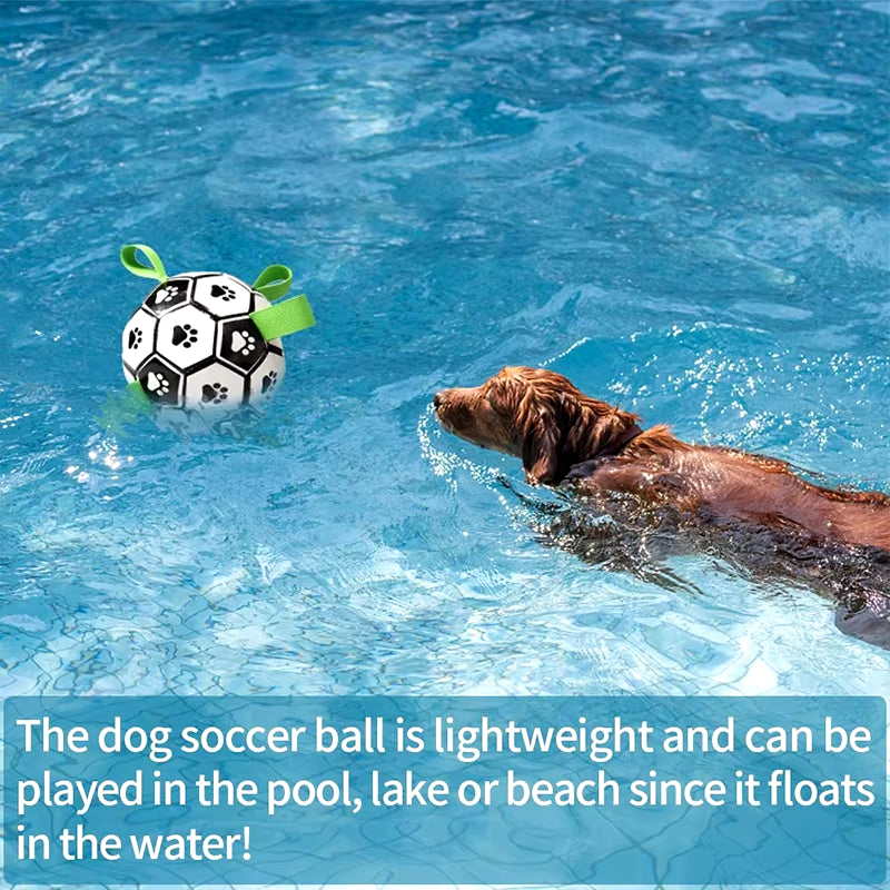 Dog Toys Soccer Ball with Straps