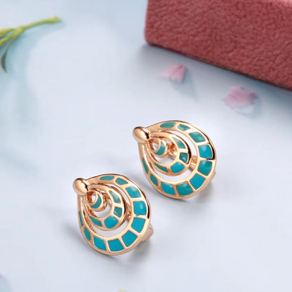 Geometric Drop Circle Earrings for Women 