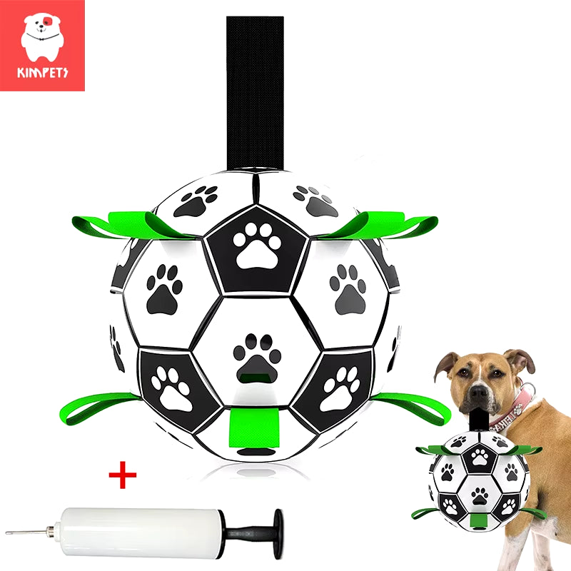 Dog Toys Soccer Ball with Straps