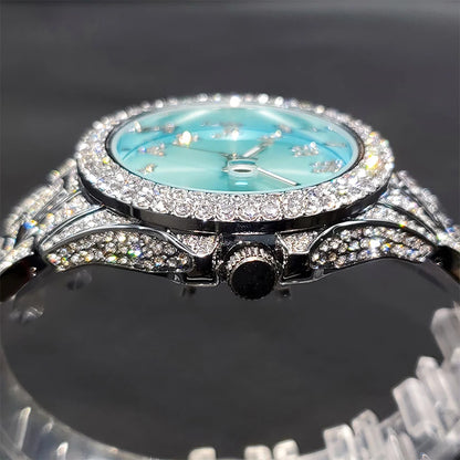 Fashion Brand Street Style Hip Hop Unisex Quartz Watches Shiny Diamond Timepieces Wedding Party Jewelry New Dropshipping