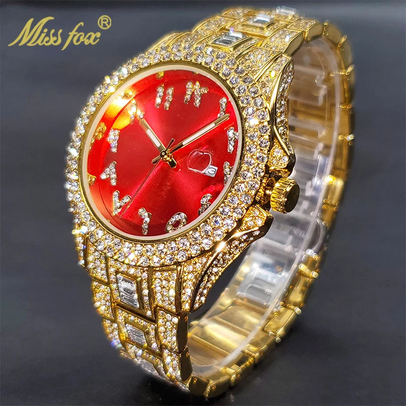 Fashion Brand Street Style Hip Hop Unisex Quartz Watches Shiny Diamond Timepieces Wedding Party Jewelry New Dropshipping