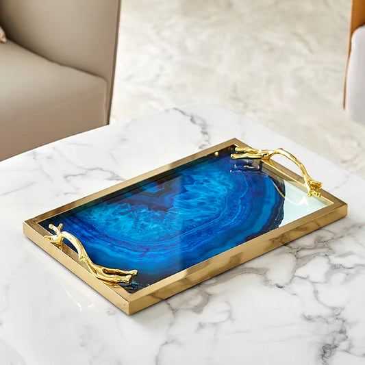 Blue Agate Tray