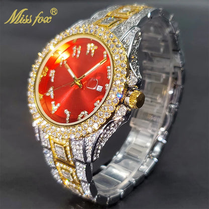 Fashion Brand Street Style Hip Hop Unisex Quartz Watches Shiny Diamond Timepieces Wedding Party Jewelry New Dropshipping