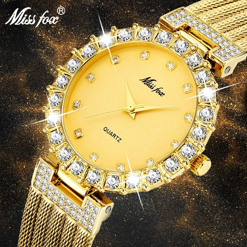 Women Watches Luxury Brand Watch Bracelet Waterproof Big Lab Diamond Ladies Wrist Watches for Women Quartz Clock Hours