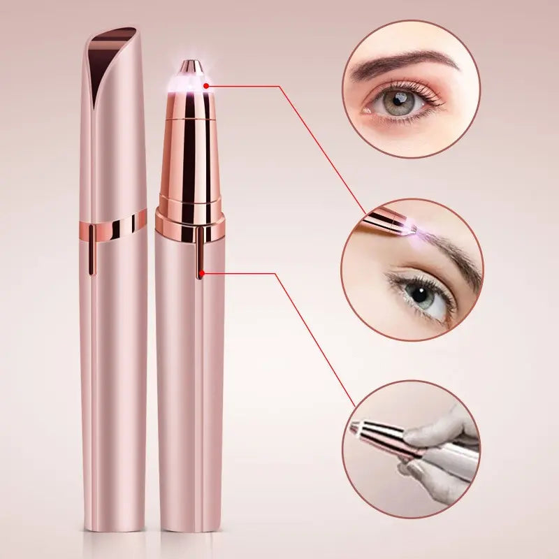 Women's Electric Eyebrow Trimmer: Automatic Eye Brow Shaper & Face Hair Remover – Portable, Precise, and Painless