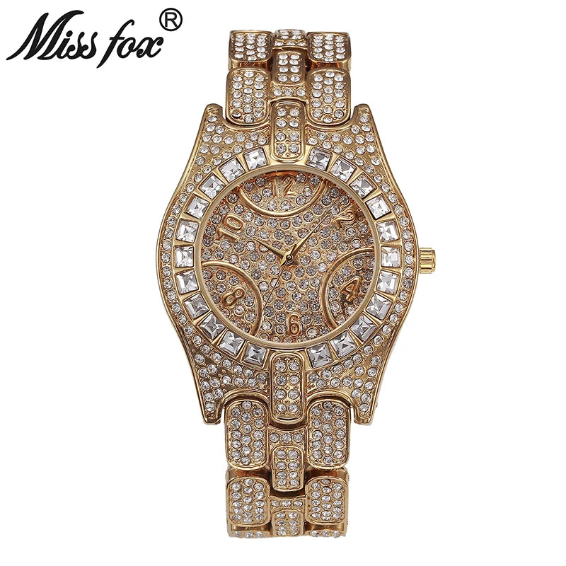 Miss Fox Luxury Designer Women's Watch - Fashion Arabic Numerals, Quartz Waterproof