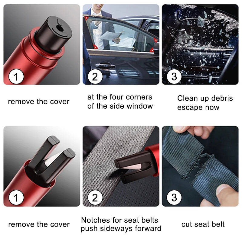 Car Emergency Hammer Cars Rescue Tools Safety Hammer Escape Seat Belt Cutter Lifesaving Auto Windows Glass Breaker Safety Hammer