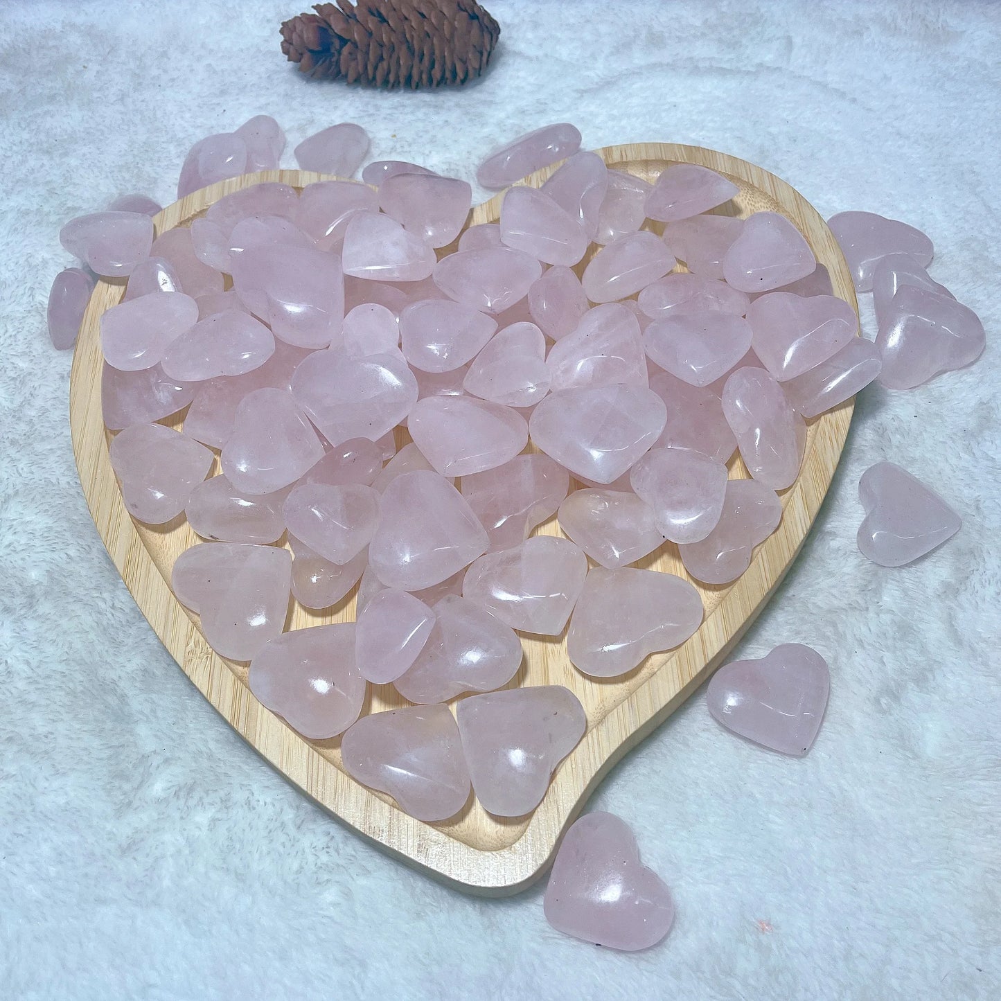 High-Quality Natural Rose Quartz Heart Crystal – Healing Gemstone for Reiki, Energy, and Home Decor