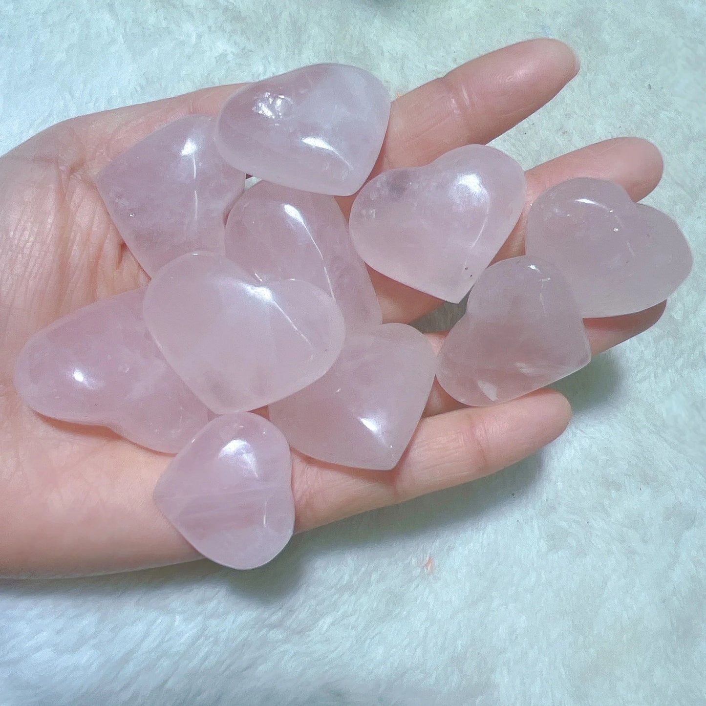 High-Quality Natural Rose Quartz Heart Crystal – Healing Gemstone for Reiki, Energy, and Home Decor