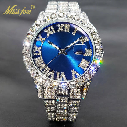 Miss Fox 18K Luxury Watch with Modern Simulated Lab Diamonds