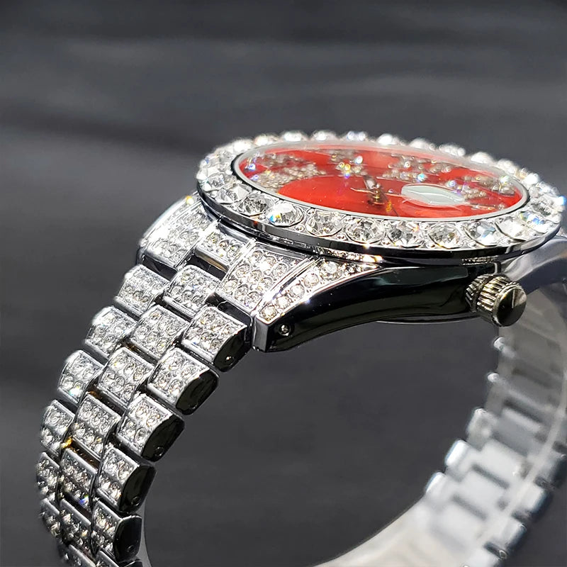 Miss Fox 18K Luxury Watch with Modern Simulated Lab Diamonds