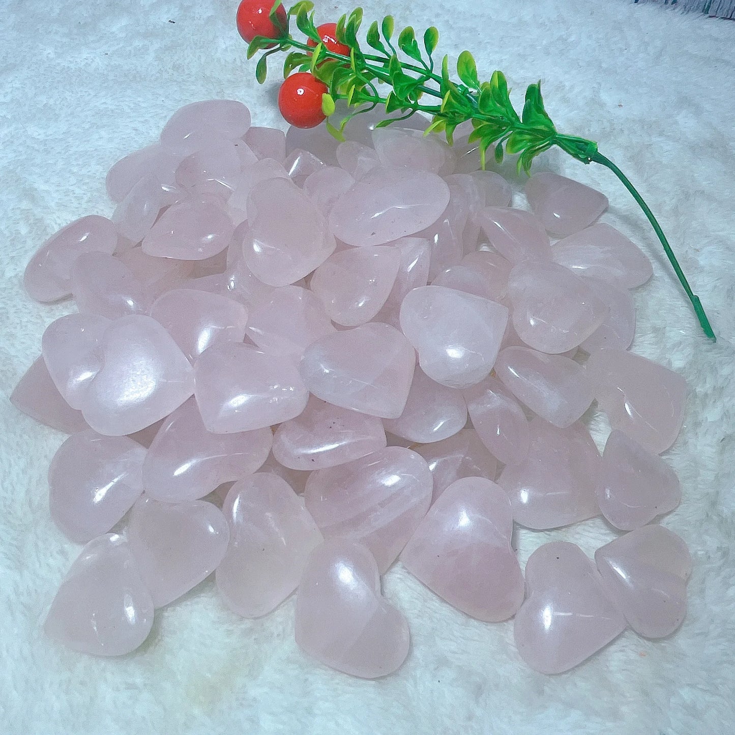 High-Quality Natural Rose Quartz Heart Crystal – Healing Gemstone for Reiki, Energy, and Home Decor