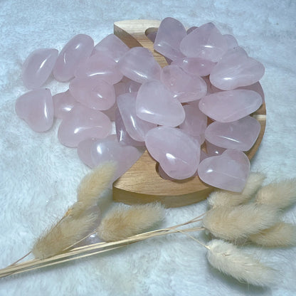 High-Quality Natural Rose Quartz Heart Crystal – Healing Gemstone for Reiki, Energy, and Home Decor