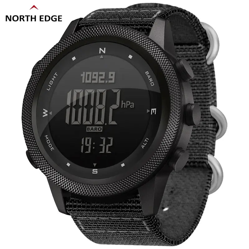 APACHE-46 Men's Outdoor Digital Watch – Altimeter, Barometer, Compass, WR50M