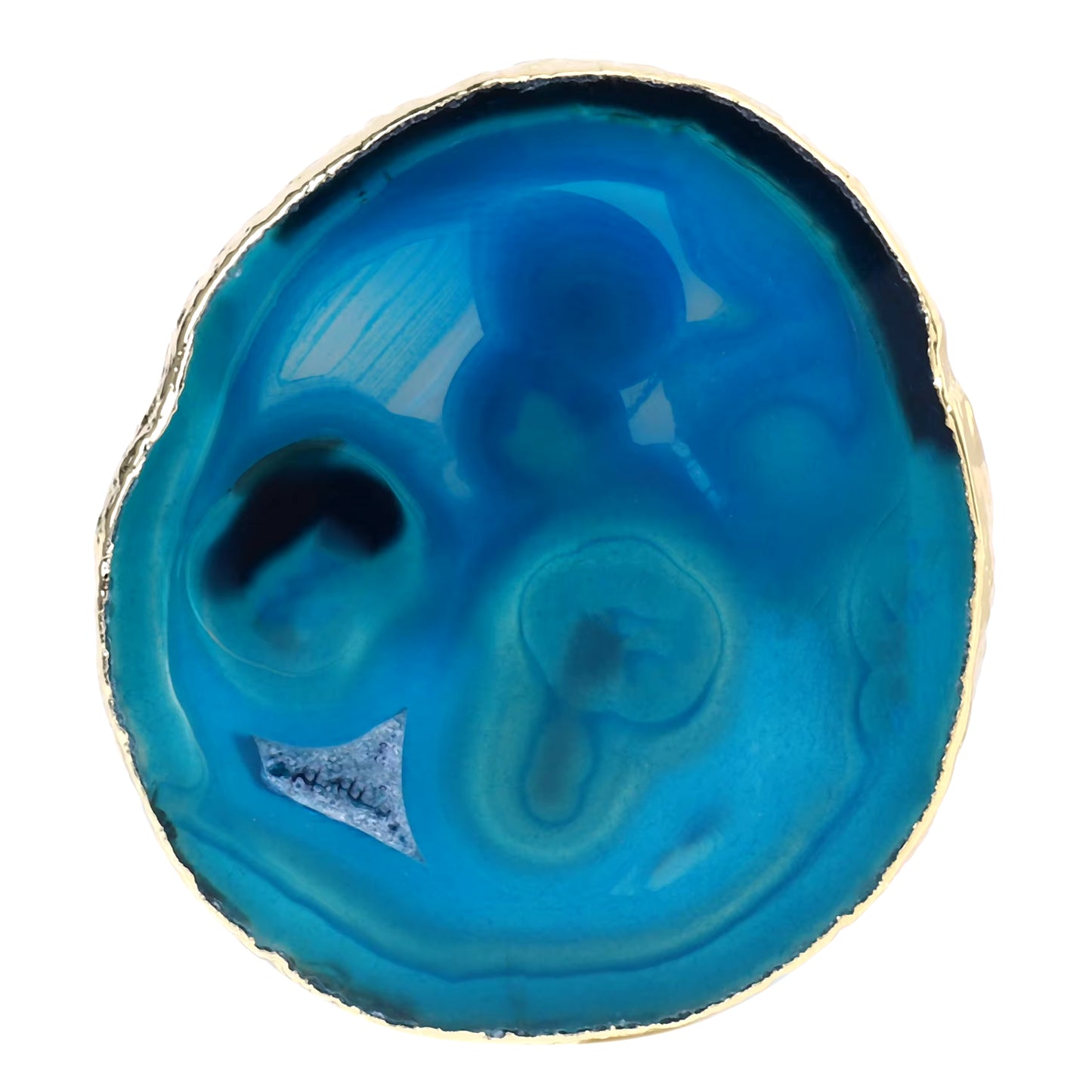 Blue Agate Coaster 2-Piece Set