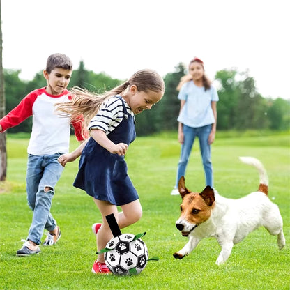 Dog Toys Soccer Ball with Straps