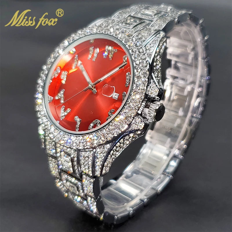 Fashion Brand Street Style Hip Hop Unisex Quartz Watches Shiny Diamond Timepieces Wedding Party Jewelry New Dropshipping