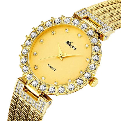 Women Watches Luxury Brand Watch Bracelet Waterproof Big Lab Diamond Ladies Wrist Watches for Women Quartz Clock Hours