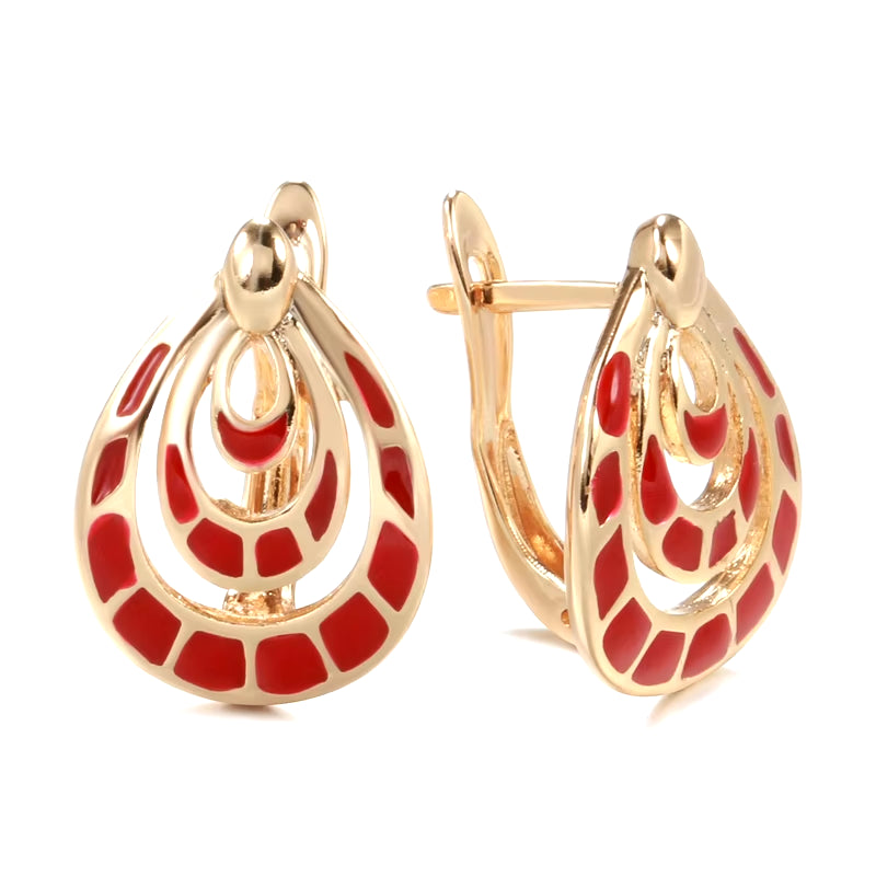 Geometric Drop Circle Earrings for Women 