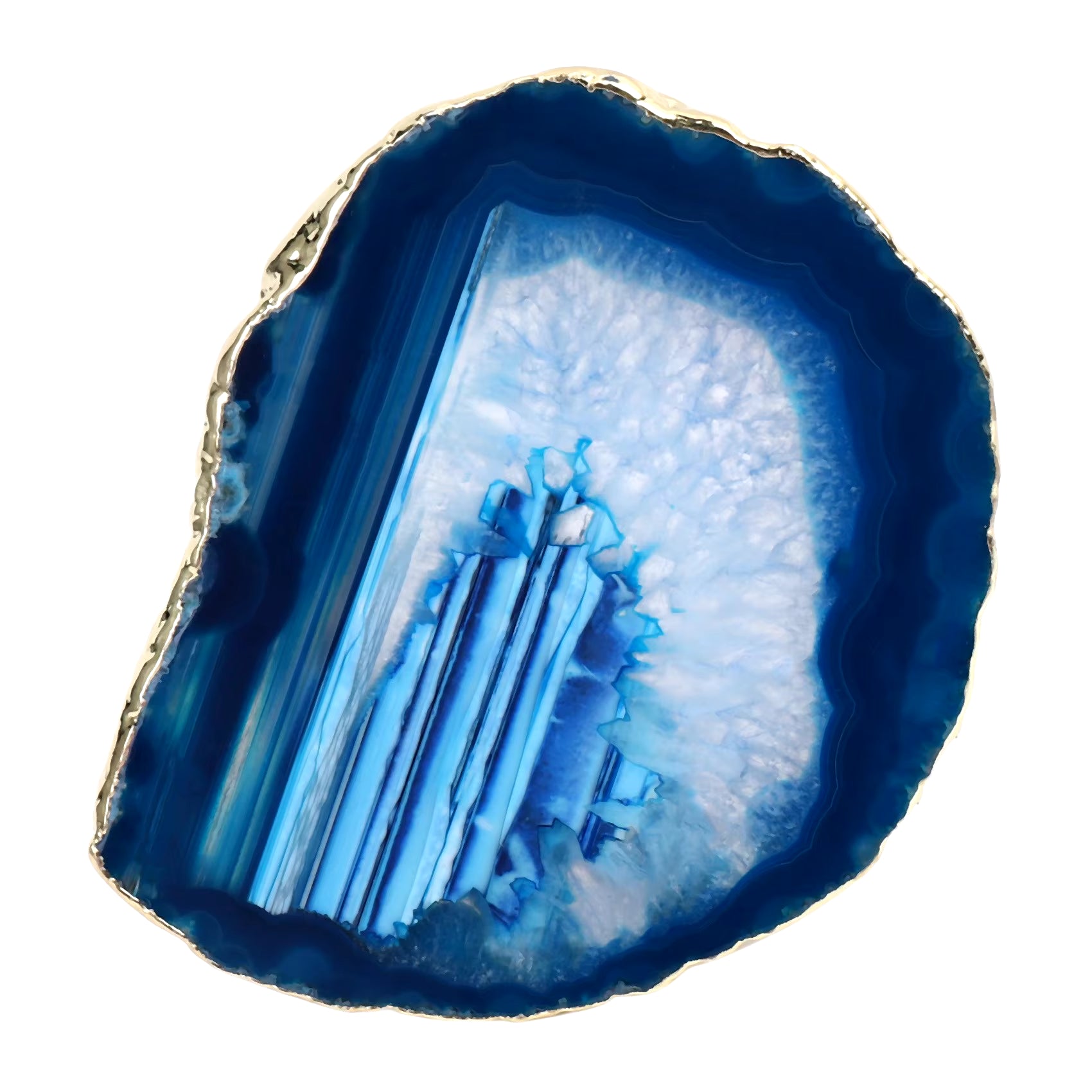 Blue Agate Coaster 2-Piece Set