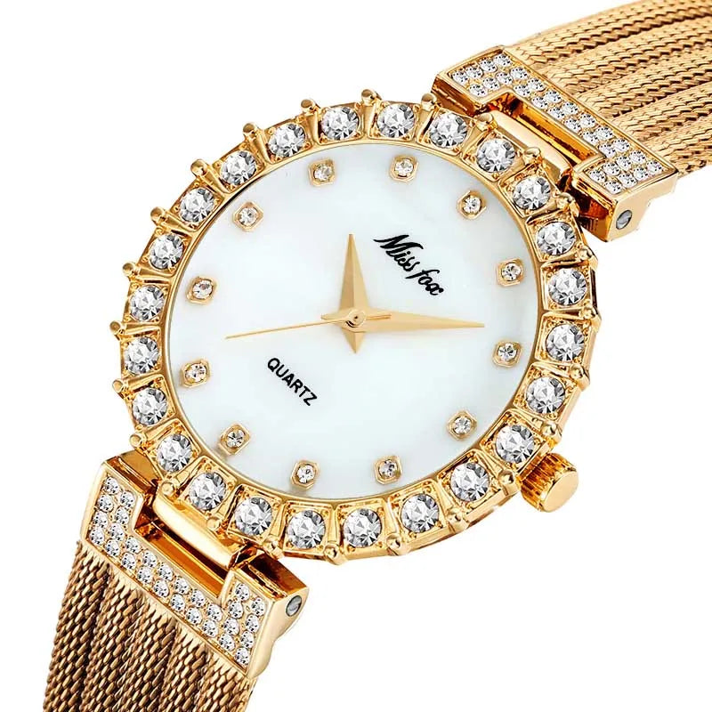 Women Watches Luxury Brand Watch Bracelet Waterproof Big Lab Diamond Ladies Wrist Watches for Women Quartz Clock Hours