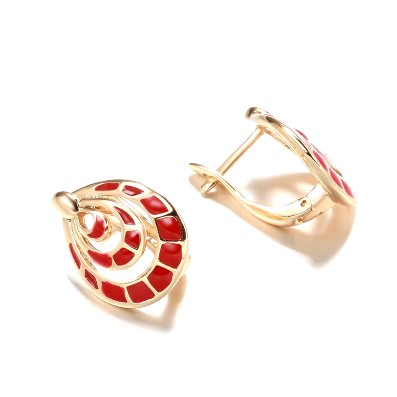 Geometric Drop Circle Earrings for Women 