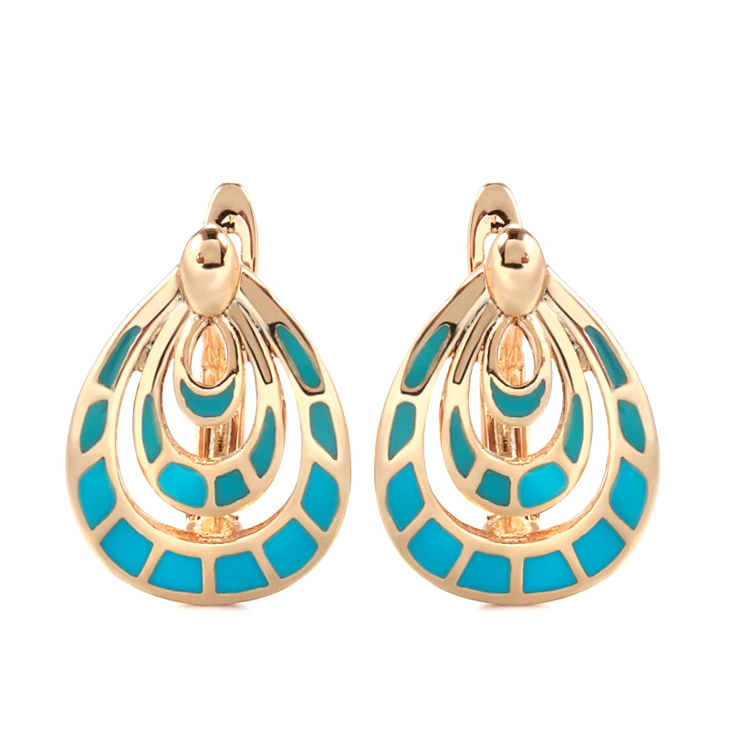 Geometric Drop Circle Earrings for Women 